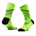 All-Weather High-Visibility Training Socks | OEM Neon Green-Black Daily Running Socks