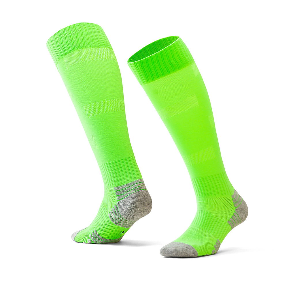 Neon Green Night Training Socks | High-Visibility Anti-Slip