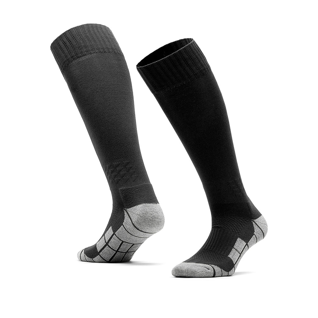 Black Anti-Slip Soccer Socks | Customizable Logo Team Football Socks