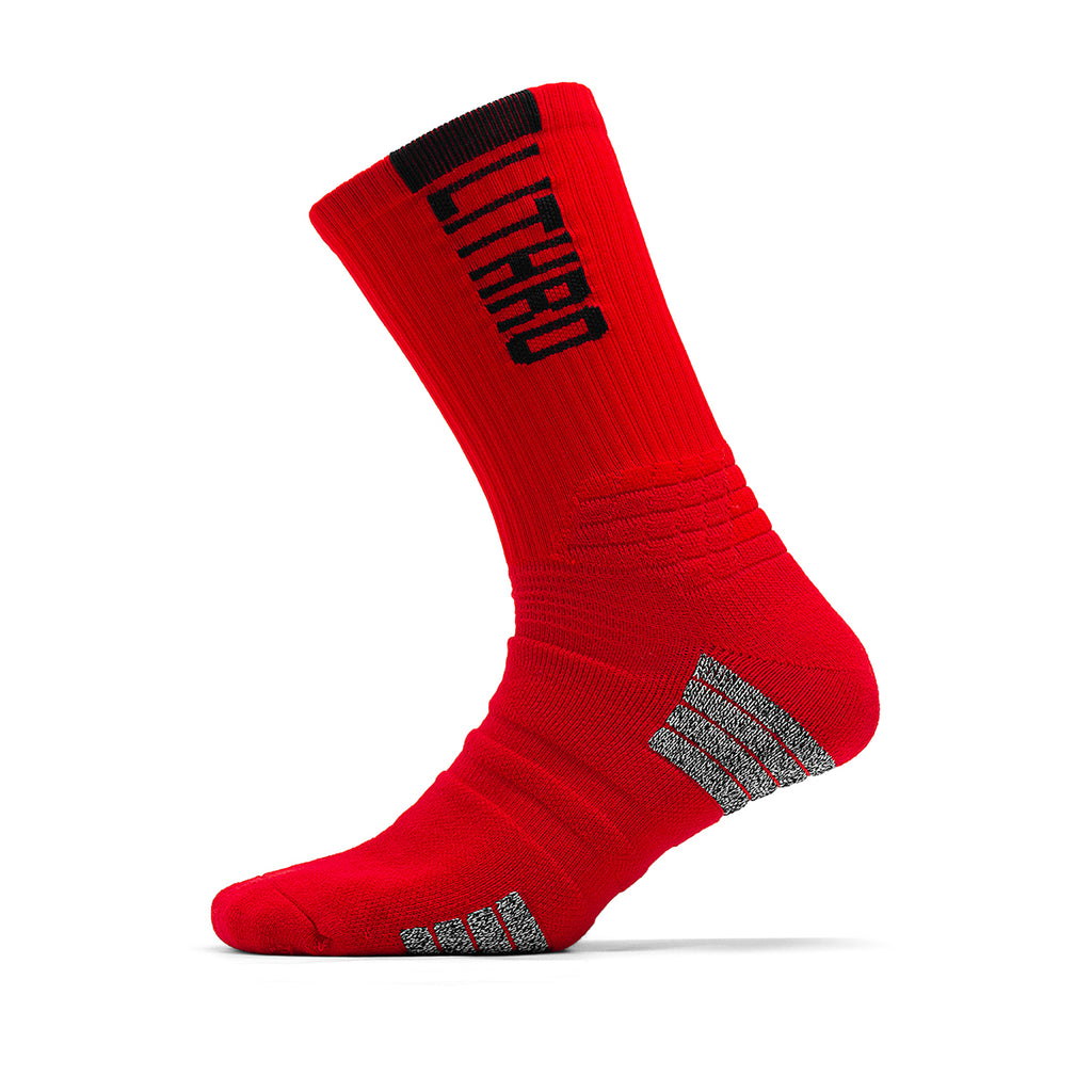 League Uniform Red Basketball Socks