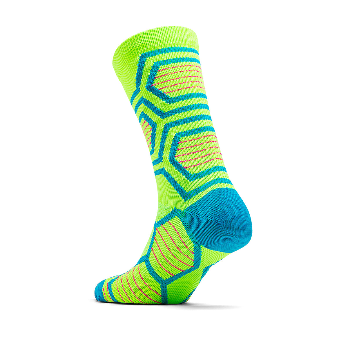 OEM Neon Green High-Visibility Mountain Bike Race Socks | 50 Pairs MOQ