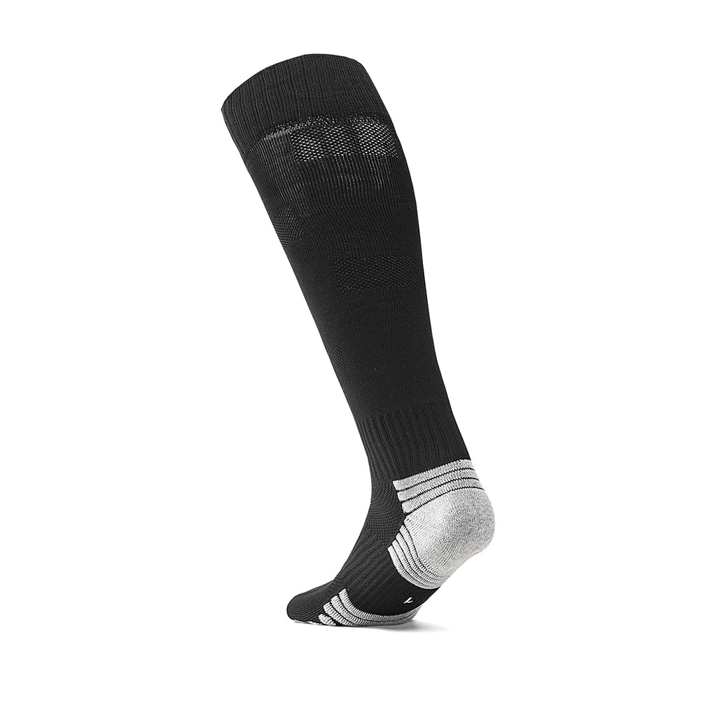 Black Evening Training Soccer Socks | Hard Court Anti-Slip