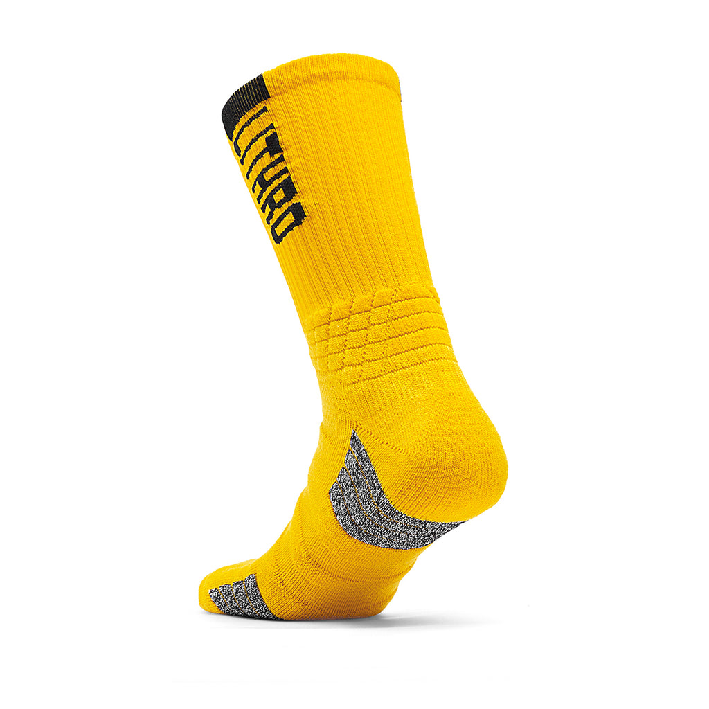 Yellow High-Visibility Basketball Socks