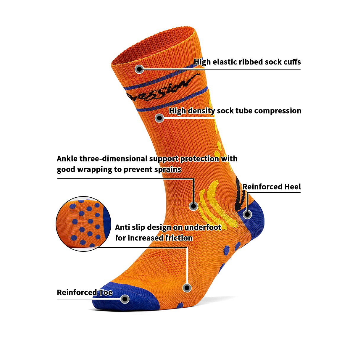 Sprinter-Specific Road Race Socks