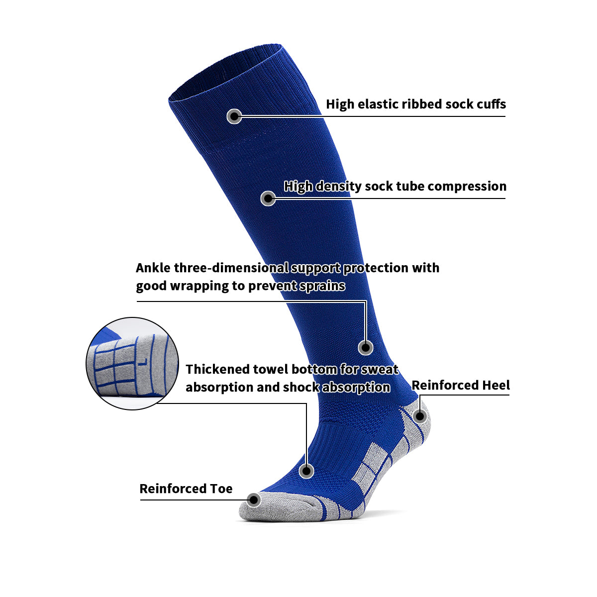 Terry Cushion Training & Match Socks for Clubs & Schools