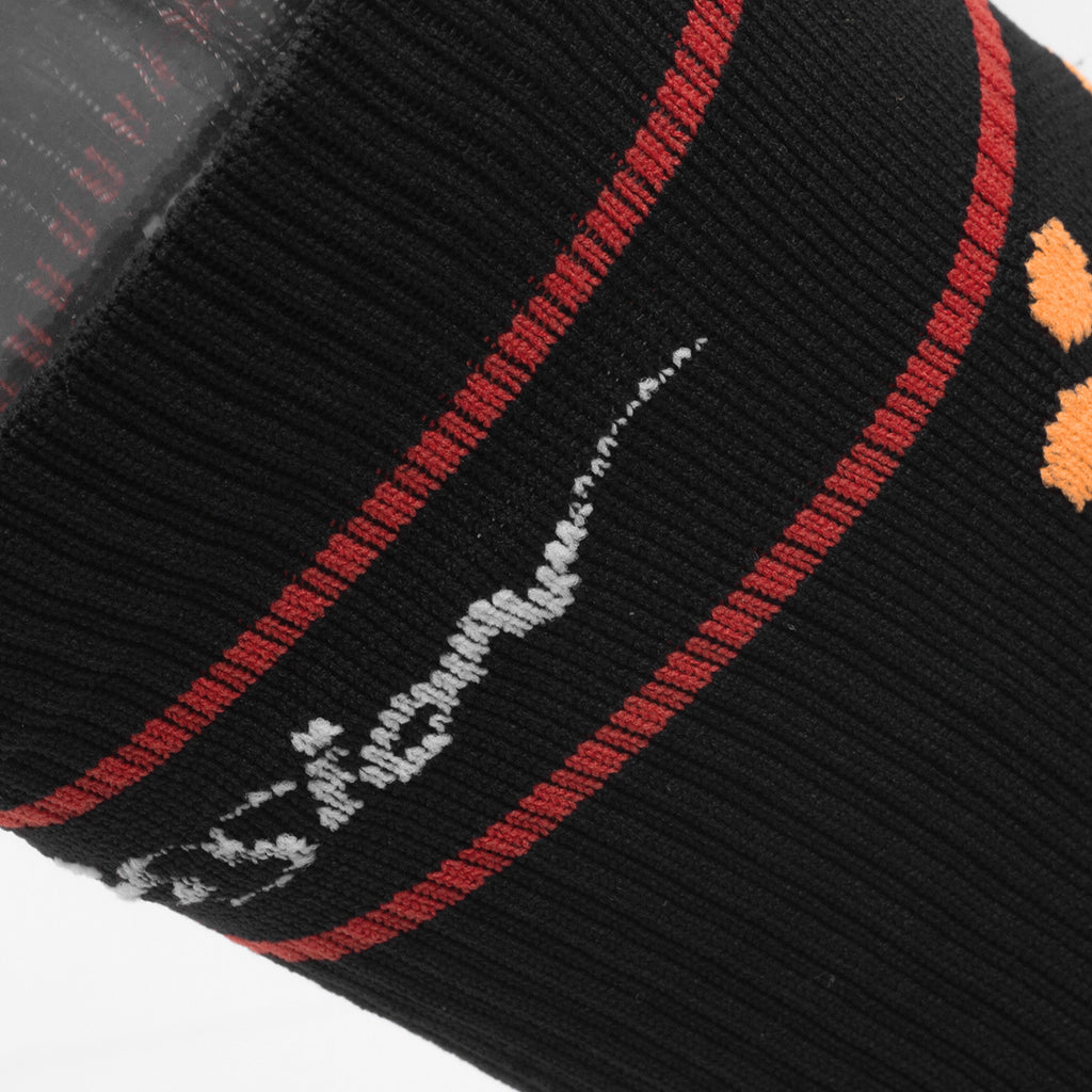 Anti-Slip Grip Cycling Socks | OEM Flame Pattern Urban Bike Socks