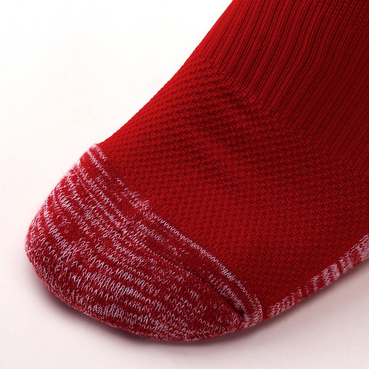 Red White Campus League Soccer Socks | School Team Home Uniform Socks