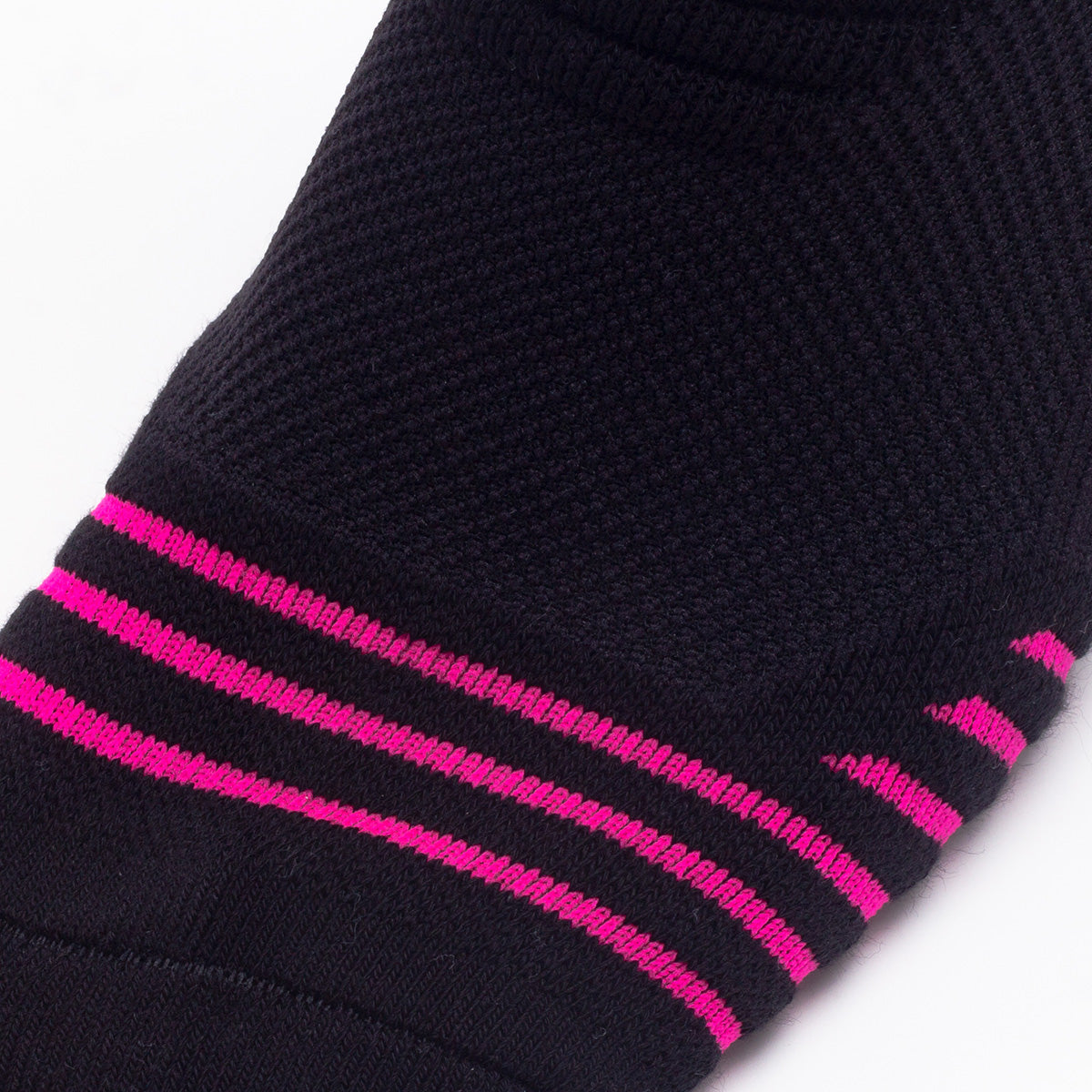 Black Pink Quarter Crew Training Socks | Customizable Logo & Accent Socks 50 Pairs MOQ
