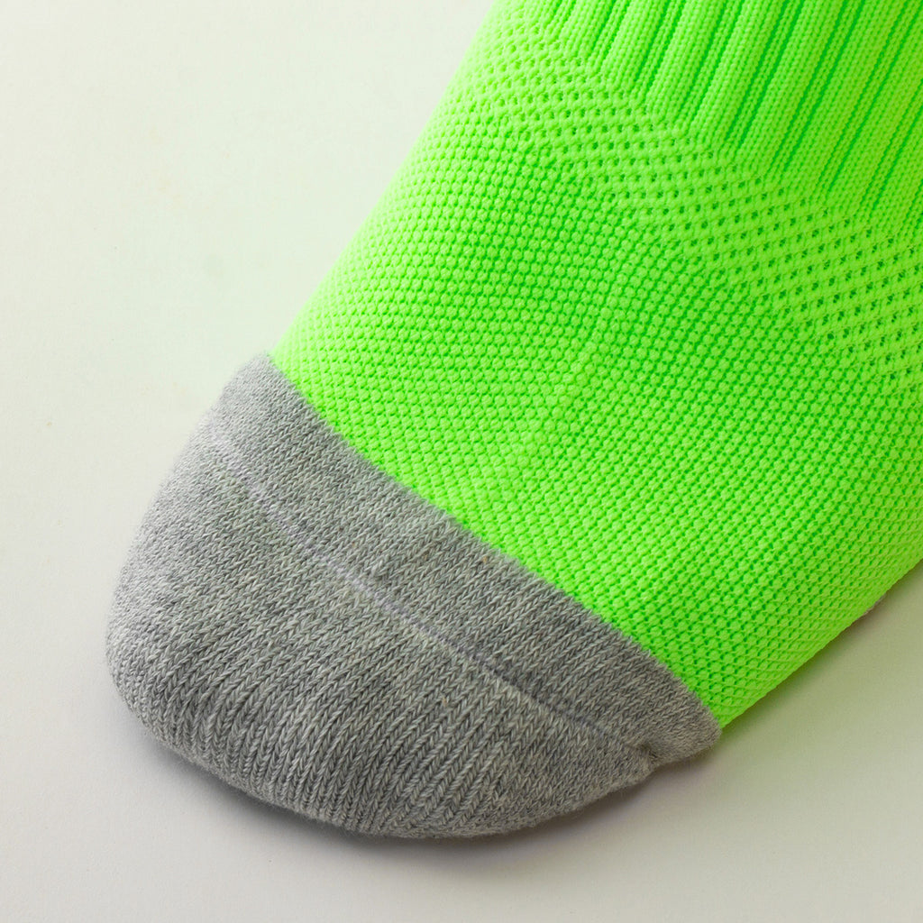 Neon Green Night Training Socks | High-Visibility Anti-Slip
