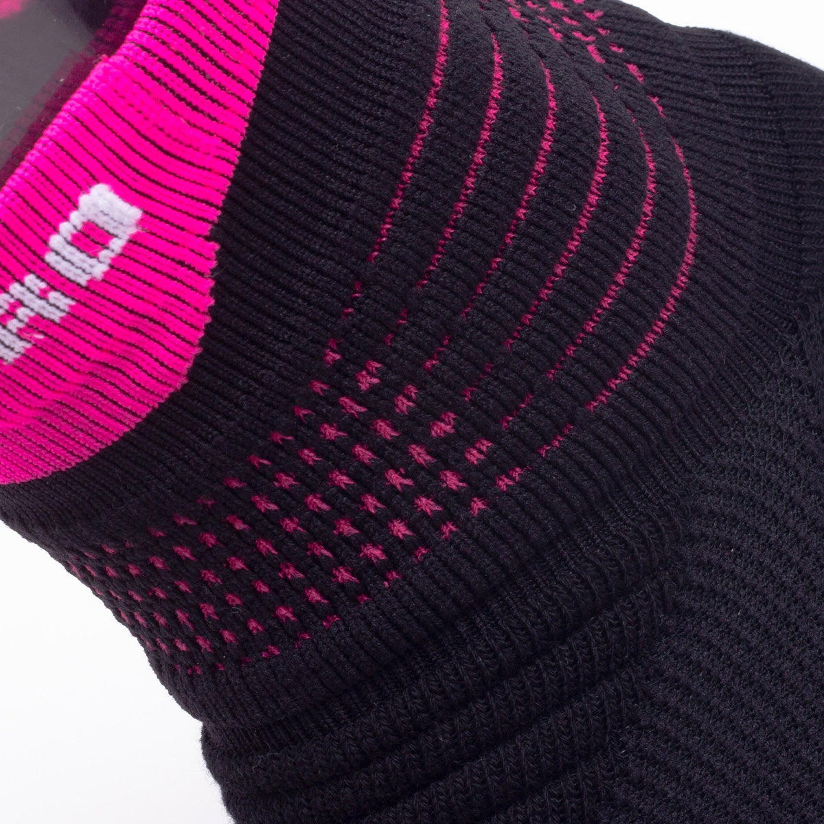 Black Pink Quarter Crew Training Socks | Customizable Logo & Accent Socks 50 Pairs MOQ