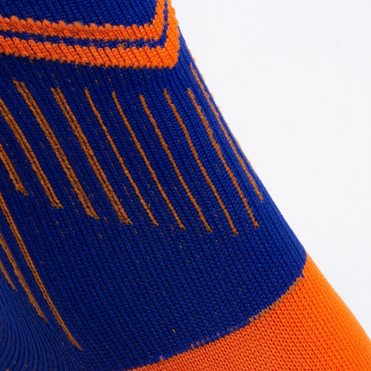 Marathon Running Compression Socks | OEM Mid-Distance Blue-Orange Athletic Socks