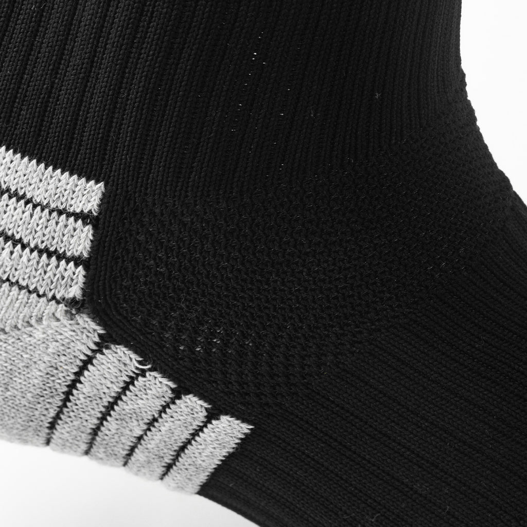 Black Evening Training Soccer Socks | Hard Court Anti-Slip