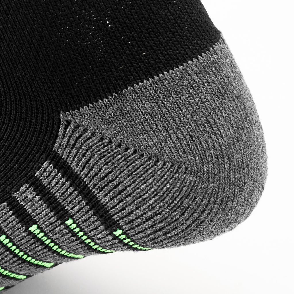 Black Gray Green Training Soccer Socks |Campus League All-Purpose