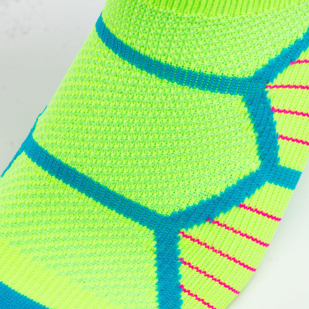 OEM Neon Green High-Visibility Mountain Bike Race Socks | 50 Pairs MOQ