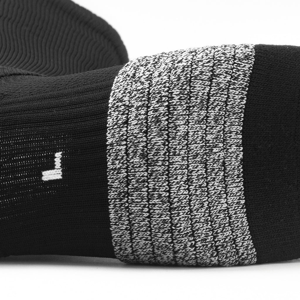 Black Anti-Slip Youth Soccer Socks | Custom Logo Training Socks
