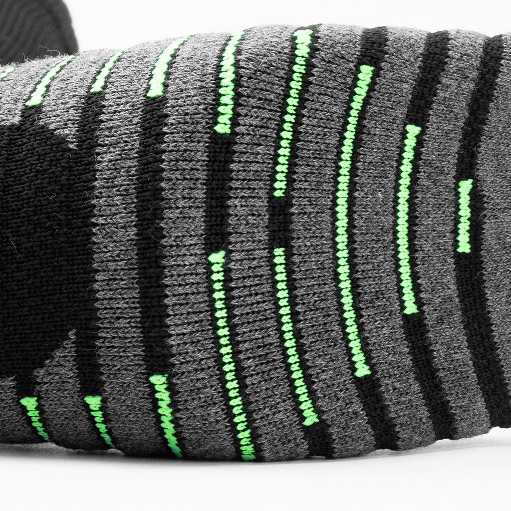 Black Gray Green Training Soccer Socks |Campus League All-Purpose
