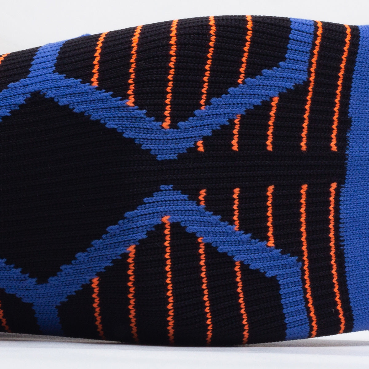 Blue-Orange Cycling Compression Crew Socks