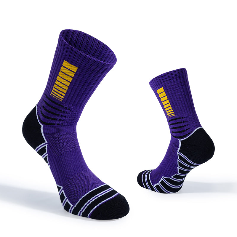 Pro Striped Basketball Socks | No Blisters, Stay Dry