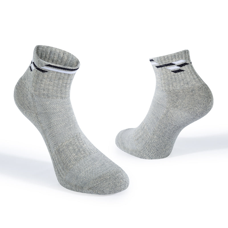 Tri-Color Mid-Cuff Everyday Socks | Customizable Logo & Stripe Socks
