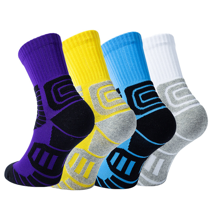 Multi-Sport Team Socks | Mid-Calf Arch Support Basketball Sock