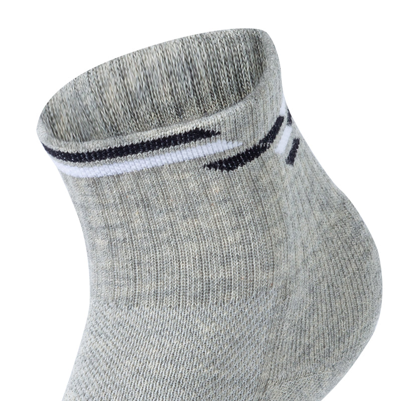 Tri-Color Mid-Cuff Everyday Socks | Customizable Logo & Stripe Socks