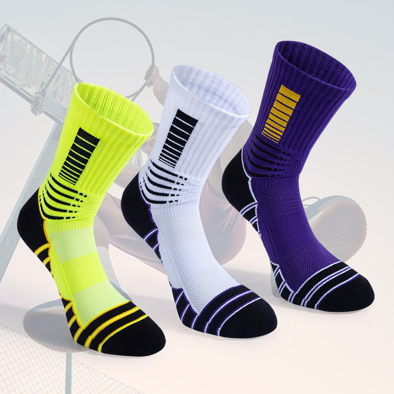 Pro Striped Basketball Socks | No Blisters, Stay Dry