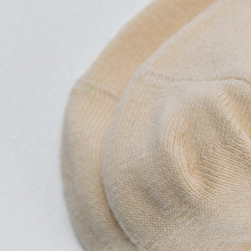 Beige Blue Orange Retro Crew Socks