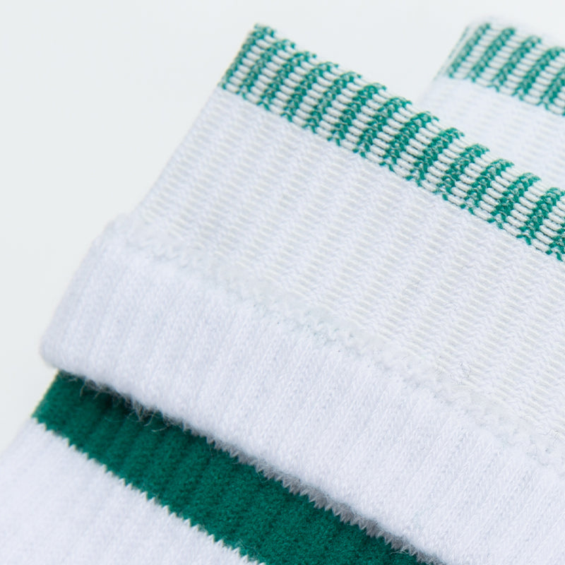 Customizable Letter & Striped Crew Socks | OEM Custom Logo Retro Streetwear Socks | 50 Pairs MOQ for Brands
