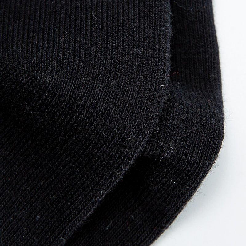 Black Techwear Geometric Crew Socks