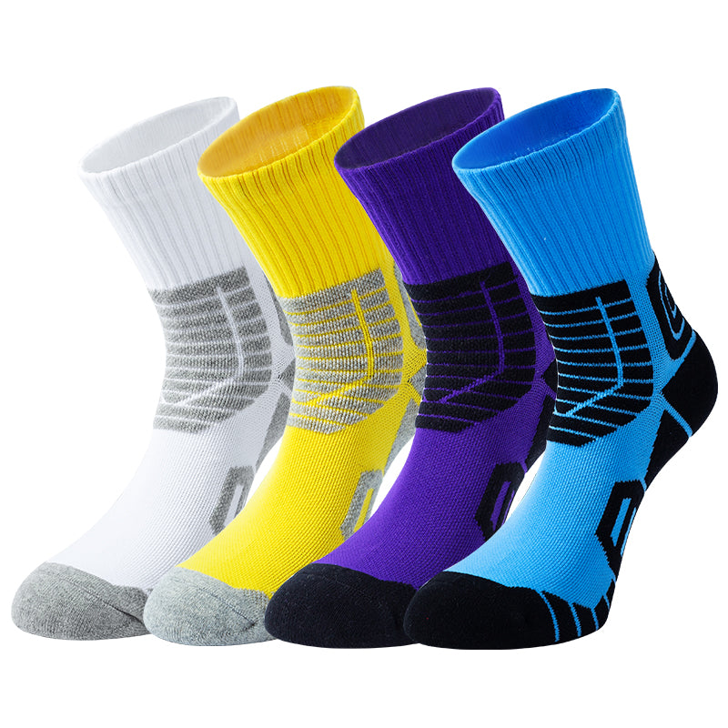 Multi-Sport Team Socks | Mid-Calf Arch Support Basketball Sock