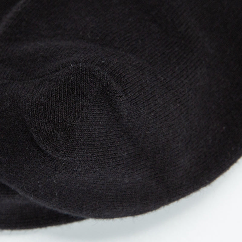 Black Retro Striped Crew Socks