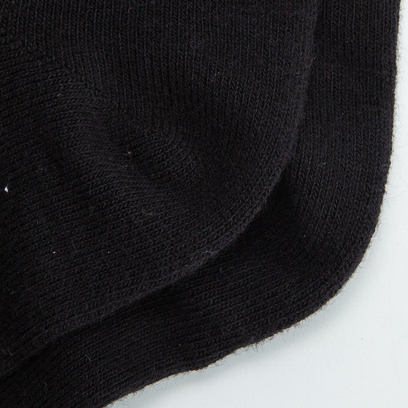 Black Retro Striped Crew Socks
